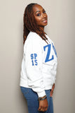 ΖΦΒ Custom Chapter White Sweatshirt