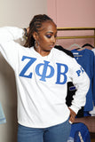 ΖΦΒ Custom Chapter White Sweatshirt