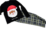 Black Santa’s Crew PJ Set- Sample Sale