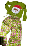 Green Santa’s Crew PJ Set- Sample Sale