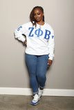 ΖΦΒ Custom Chapter White Sweatshirt