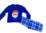 Blue Santa’s Crew PJ Set- Sample Sale