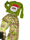 Green Santa’s Crew PJ Set- Sample Sale