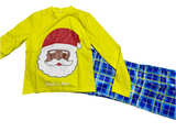 Yellow Santa’s Crew PJ Set- Sample Sale