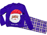 Purple Santa’s Crew PJ Set- Sample Sale