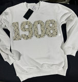 AKA 1908 Off White Embellished Sweatshirt