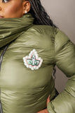 AKA Green Puffer Jacket