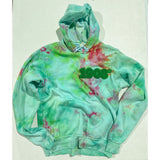 AKA Green & Pink Hoodie to, "TIE DYE" for!